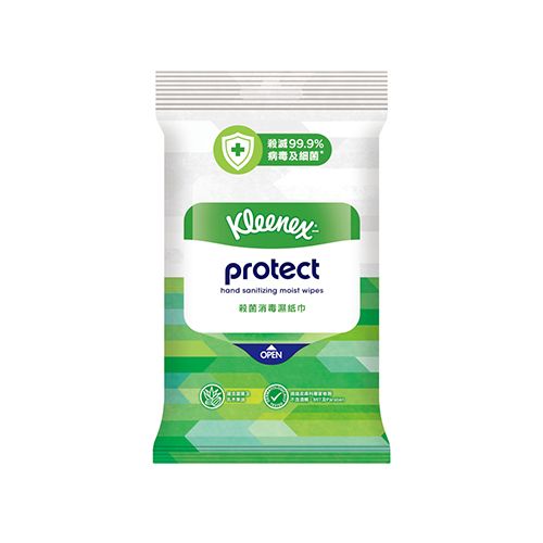 健力氏殺菌消毒濕紙巾 Kleenex Protect Hand Sanitizing Moist Wipes 售價：$8.9/10片