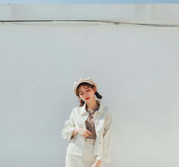 基本百搭休閒雙口袋造型短版外套 原價台幣590 現價519