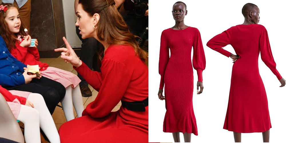 #8 ZARA Red Puff Sleeve Dress 售價為£39.99（約港幣398元）