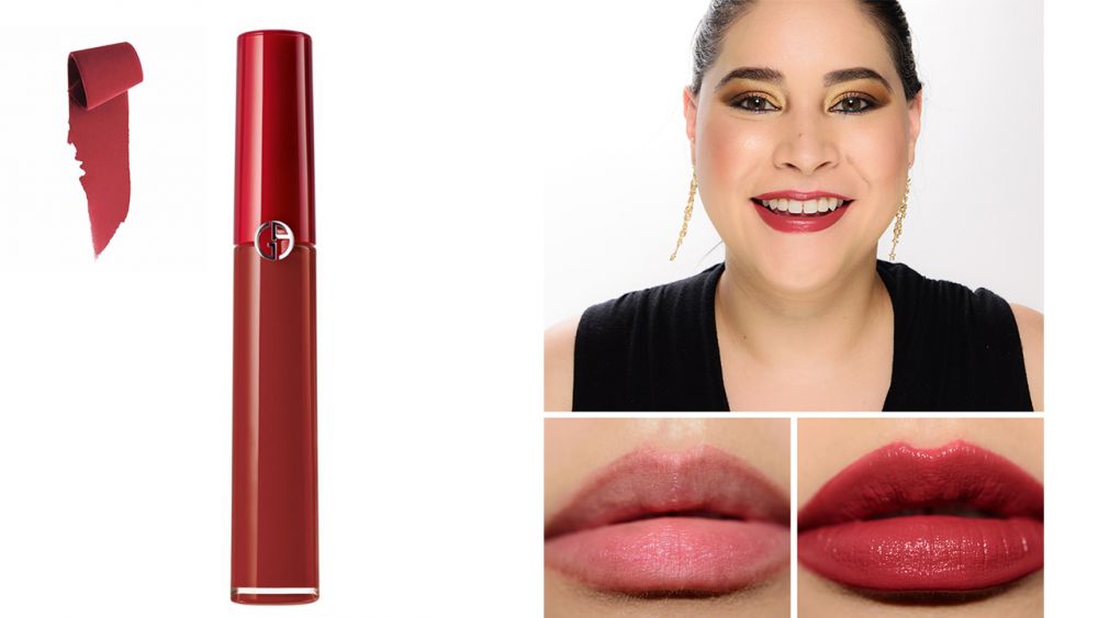 11. ARMANI Lip Maestro Matte Nature Liquid Lipstick 售價HK$264（香港定價 HK$285） #524 Rose Nomad (圖片來源：temptalia)