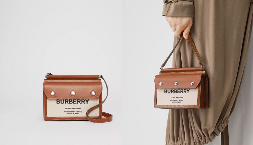 Mini Horseferry Print Title Bag with Pocket Detail丨售價HKD$10,500
