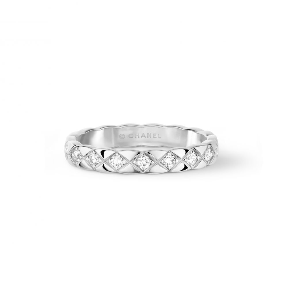 COCO CRUSH戒指（18K 白金．鑲鑽）丨HKD 25,900