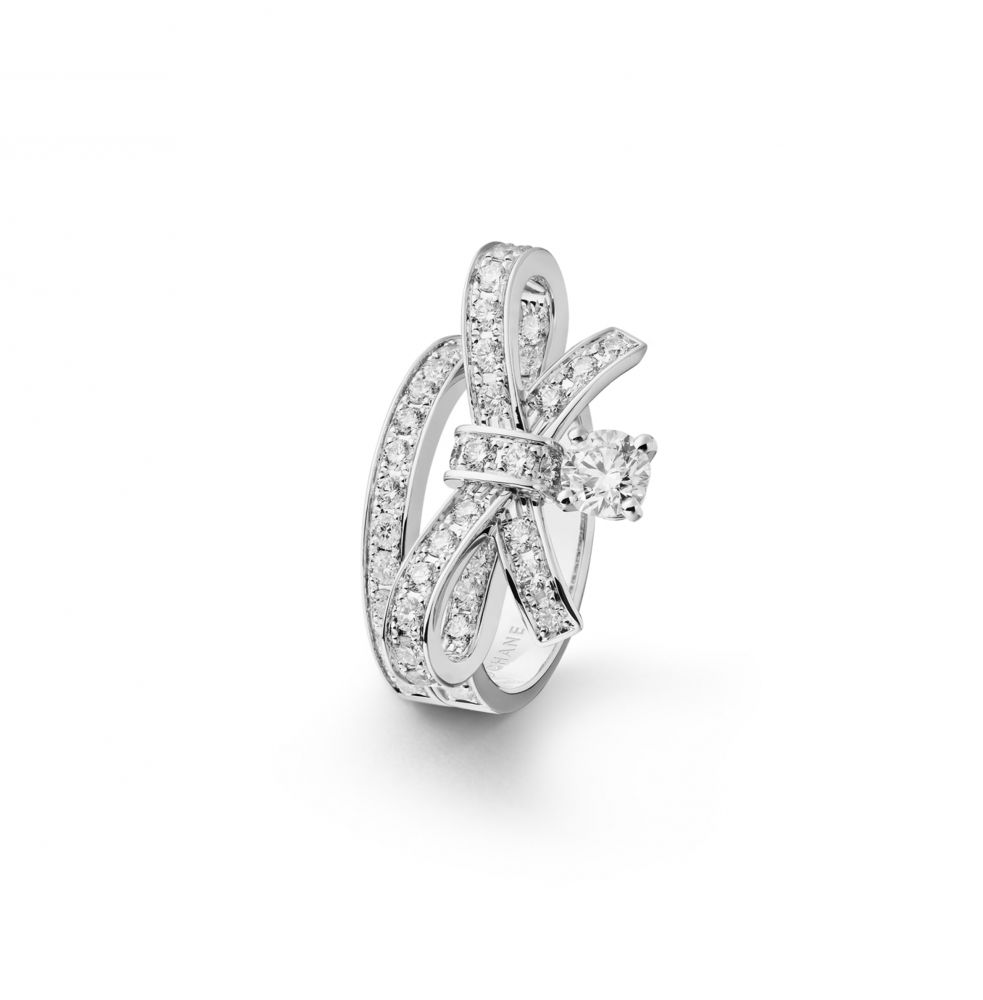 RUBAN戒指 (18K白金．鑲嵌鑽石和主鑽）丨HKD 97,200