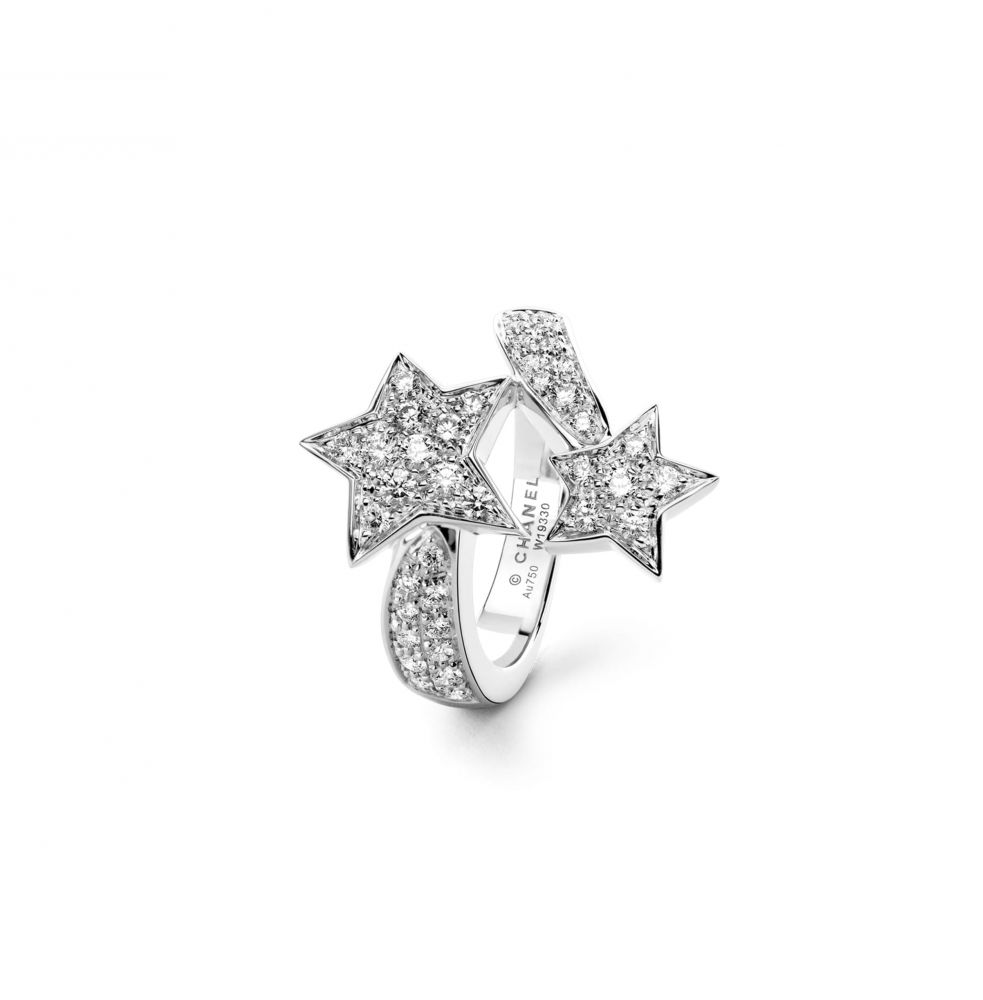 COMÉTE戒指（18K 白金．鑲嵌鑽石）丨HKD 64,200