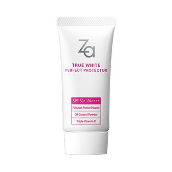 za True White Perfect Protector SPF50+ PA++++  (售價以官方為準)  加入美白成分，高持久度，可用作妝前底霜，具提亮膚色效果。