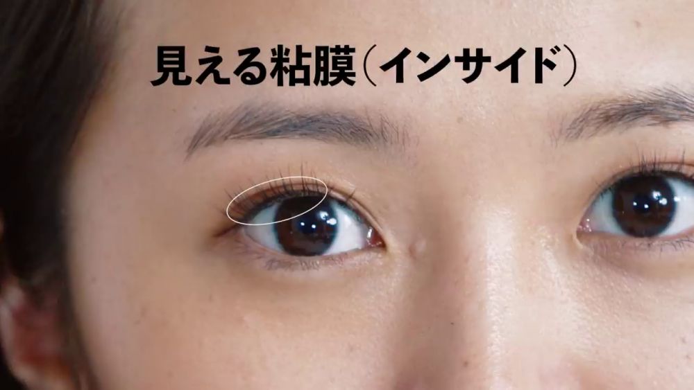 繪畫內眼線。 繪畫內眼線。