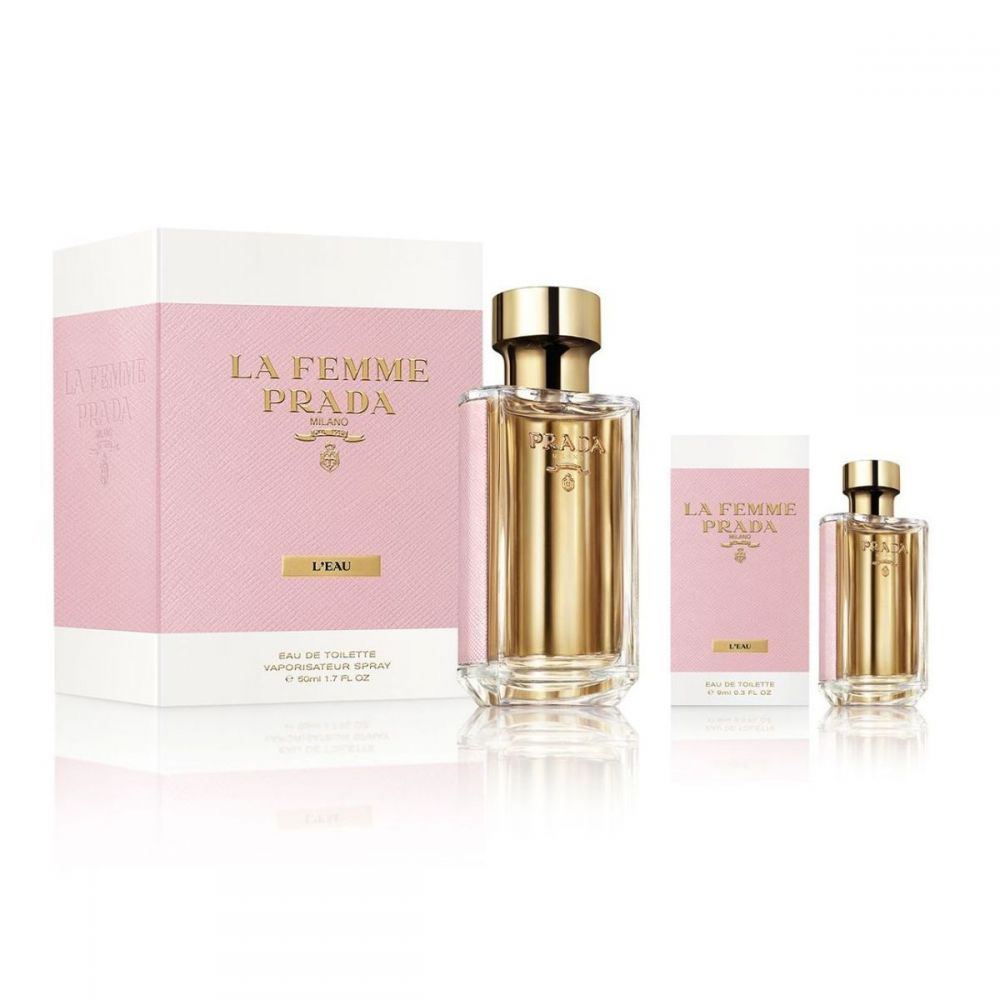 PRADA FRAGRANCE La Femme L'eau 50ml 香水套裝 (HK$499 , 價值HK$990) —— 香水 50ml、迷你香水 9ml