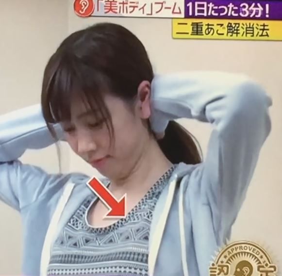 下巴貼住喉嚨，保持5秒。
