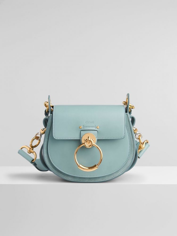 Chloé Small Tess Bag #Shiny & Suede Calfskin（售價港幣$15,000）