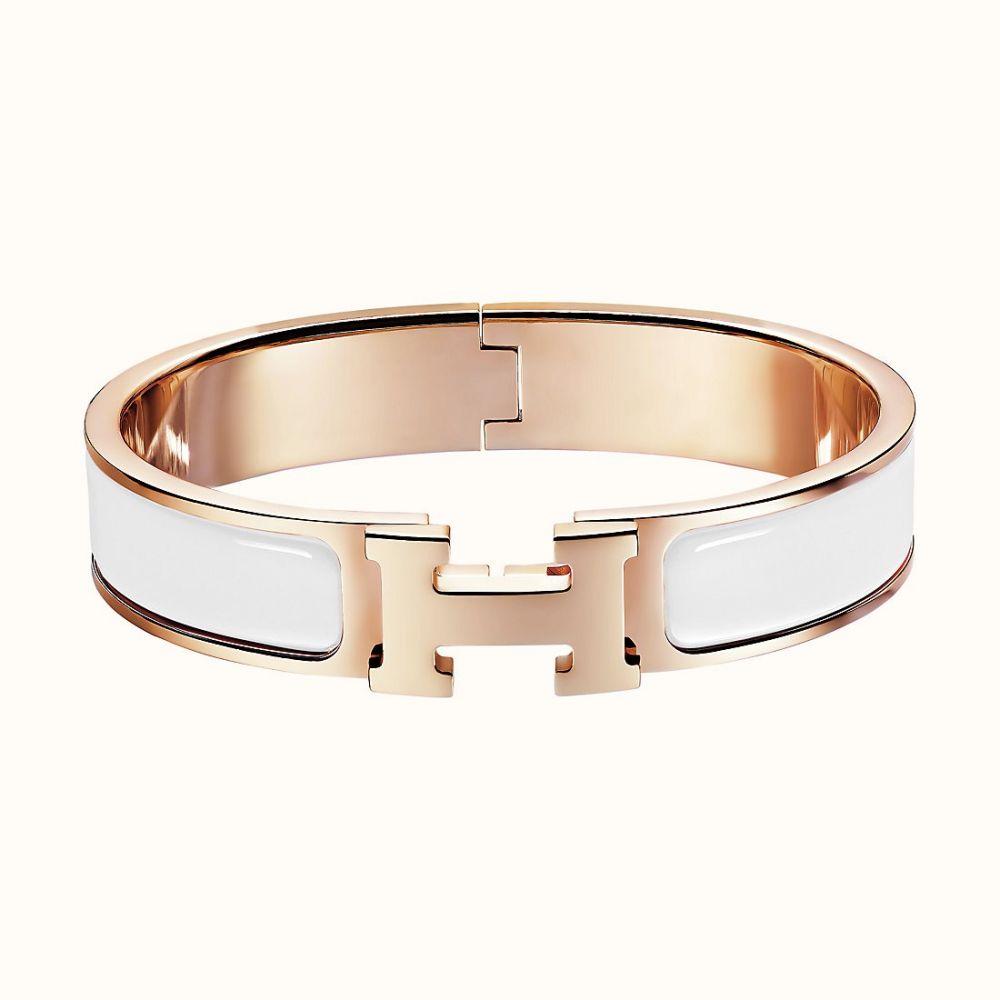 Clic H Bracelet #Blanc (售價港幣HKD $5,400)