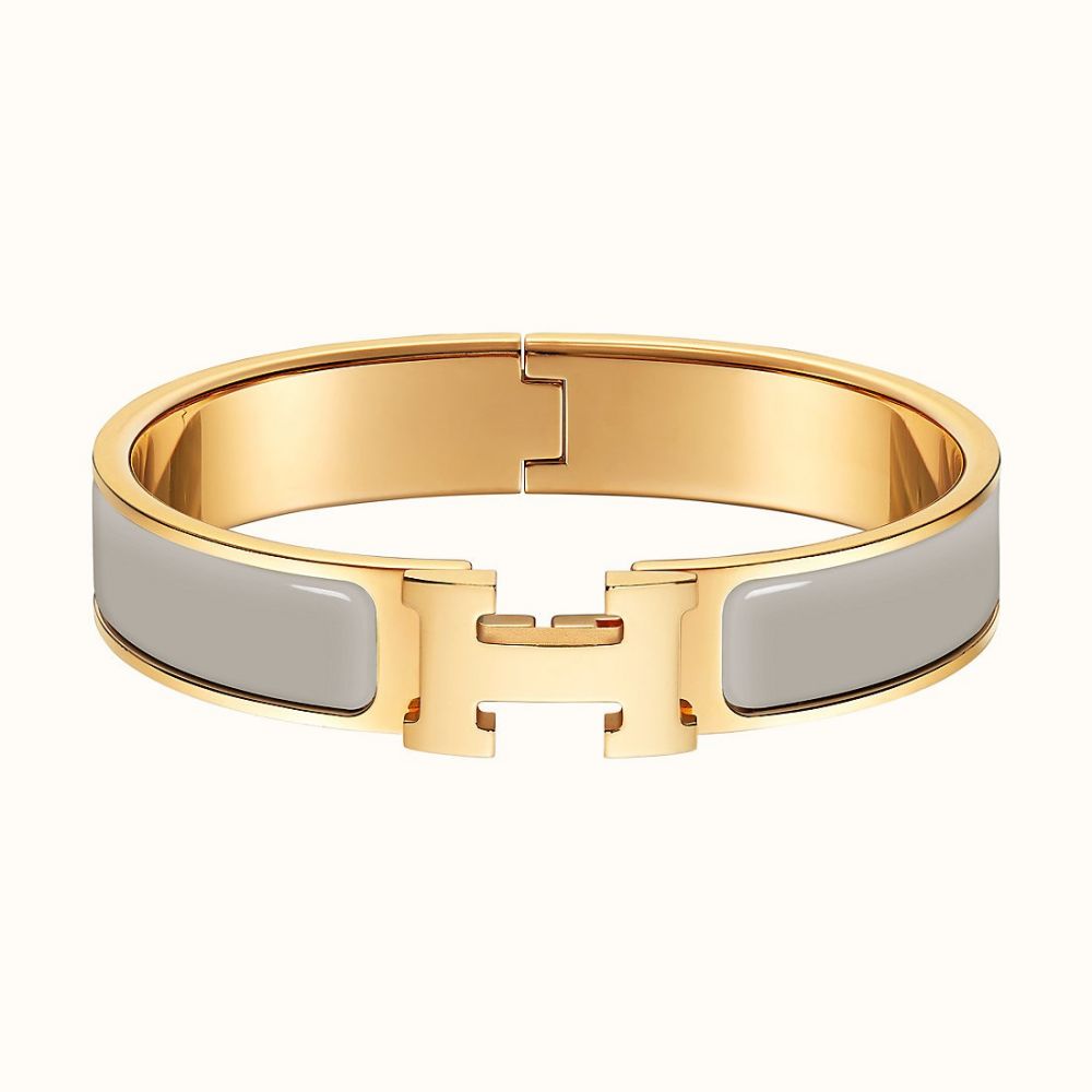 Clic H Bracelet #Gris Macadam (售價港幣HKD $5,400)