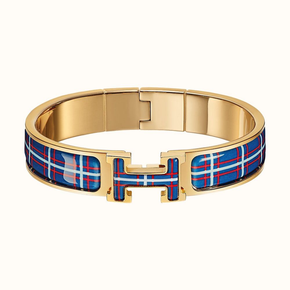 Clic H Tartan Bracelet #Drapeaux (售價港幣HKD $5,900)