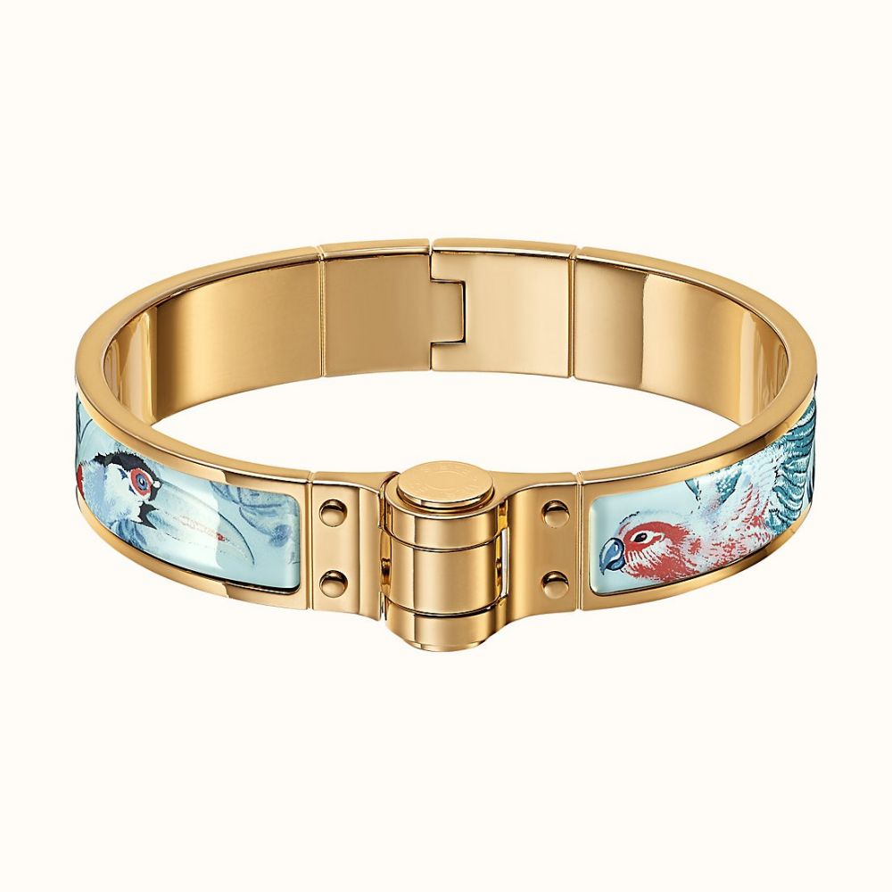 Equateur Hinged Bracelet #Denim (售價港幣HKD $5,200)