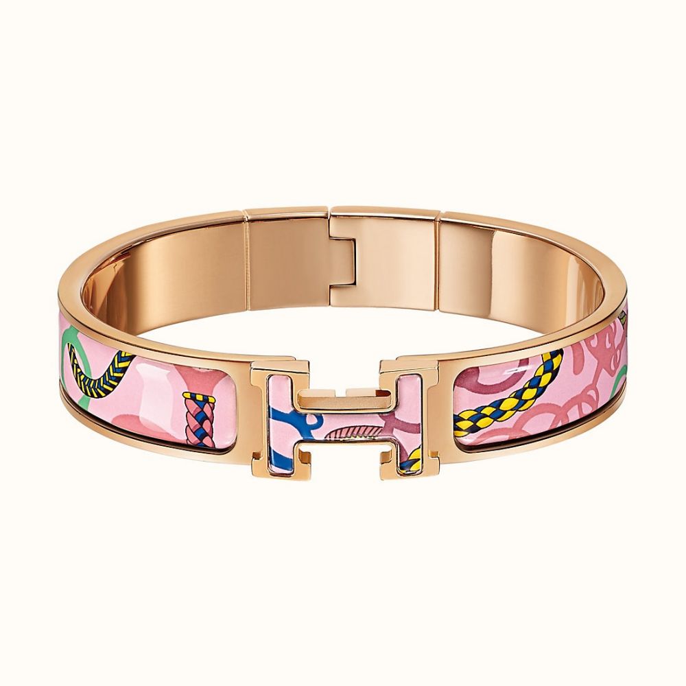 Clic H Panoplie Equestre Bracelet #Pink Delirium (售價港幣HKD $5,900)