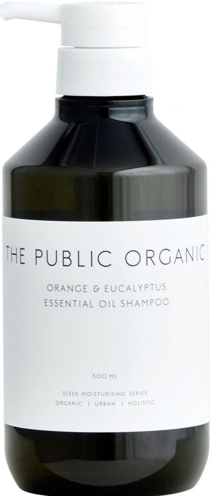 THE PUBLIC ORGANIC orange & eucalyptus essential oil shampoo  加入橙香精油和桉樹精油，有機配方， 含95％或以上的天然成分，為頭髮補充水分，氨基酸植物成分泡沫，有效清潔頭皮。令頭髮健康清爽。