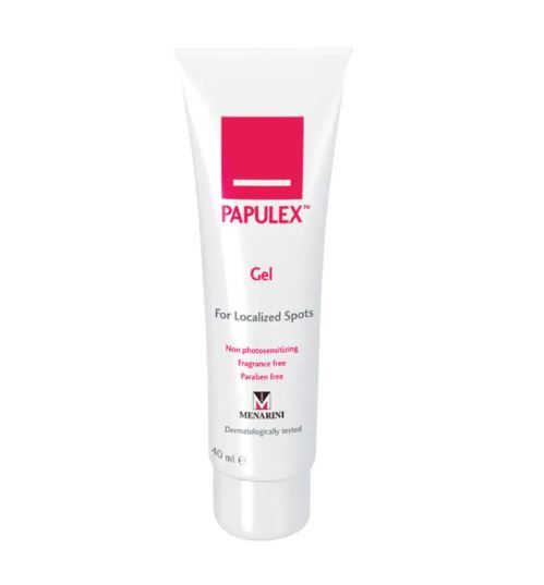 5. PAPULEX™ GEL 港幣249  來自法國的PAPULEX™ GEL擁有抗菌成分、維他命B3以及控油的成分，這款gel狀的產品質地十分清爽，不會造成脫皮的問題，可以重點祛痘、減少發炎，更可以減少暗瘡印的形成。