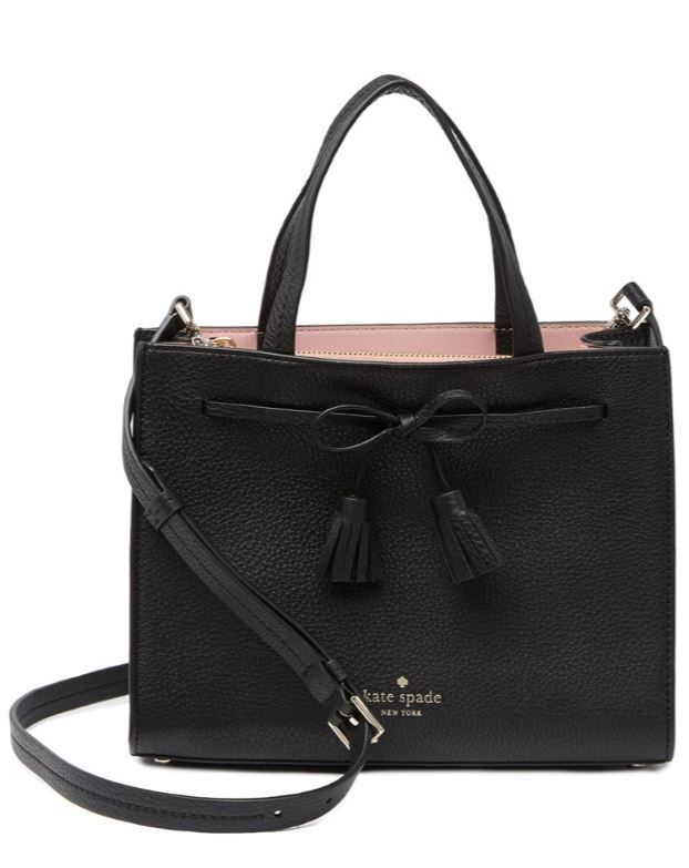 Kate Spade Hayes Small Satchel Bag- Black  原價HK$ 4,015 | 42折後HK$ 1,700