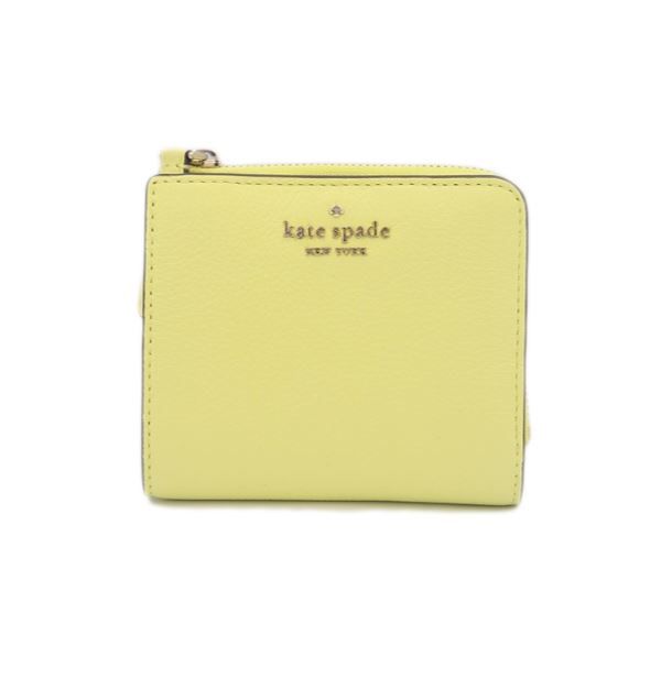 Kate Spade Jackson Small Windowless L-Zip Bifold Wallet WLRU5471 In Limelight  原價HK$  1,239| 8折後HK$ 996