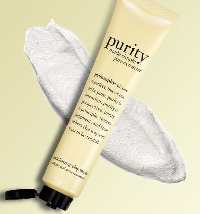 1. purity made simple pore extractor face mask 美金18  這款深層清潔面膜含有白色高嶺土和天然矽藻土，可以為皮膚溫和去角質，達到淨化毛孔的功效，更可以撫平肌膚，長時間使用有效減淡細紋，緊致毛孔。