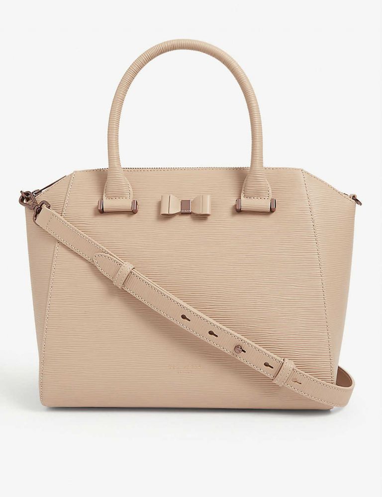 TED BAKER Jaelynn bow detail leather tote 原價港幣$1610 ｜折後 $960