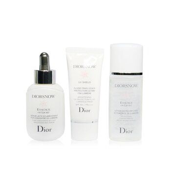 5. CHRISTIAN DIOR Diorsnow Brightening Collection (HK$996，原價HK$1,245): Milk Serum + Micro-Infused Lotion + UV Protection Fluid SPF50 + Pouch 