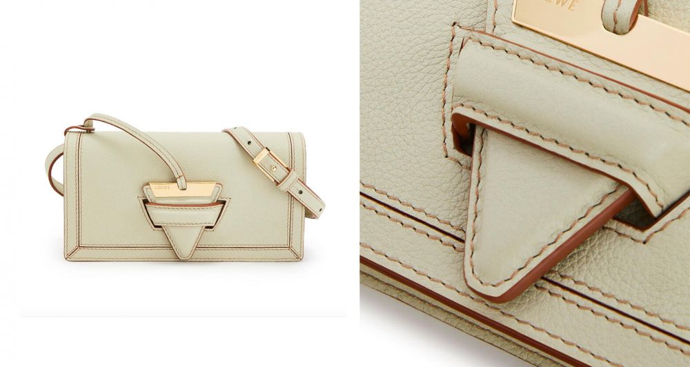 LOEWE Mini Barcelona soft bag in soft grained calfskin｜售價HK$ 15,100｜20 x 10 x 4 cm