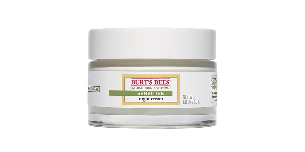 濕疹面霜推薦6. Burt's Bees Sensitive Night Cream。 敏感肌膚適用的晚霜，由強效溫和的天然成分製成，呵護泛紅痕癢皮膚。保濕修護，無香料低刺激。