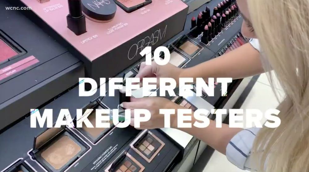 美國WCNC電視台去年在不同藥妝店對10款化妝品Tester進行抽樣化驗。