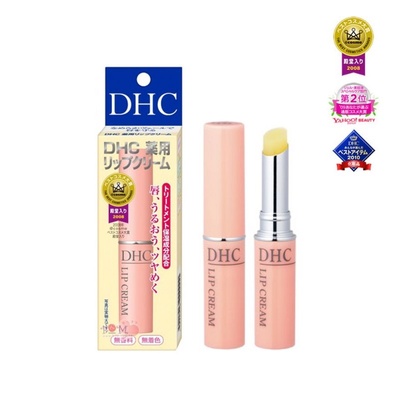 【第3位 DHC  Lip Cream 價格 HK$58 | 評分：4.7】 富含近似保護肌膚皮脂的油脂成分，深層滲透滋潤雙唇，質地輕薄易吸收，防止乾燥脫皮，令雙唇整天保持水分和光澤。