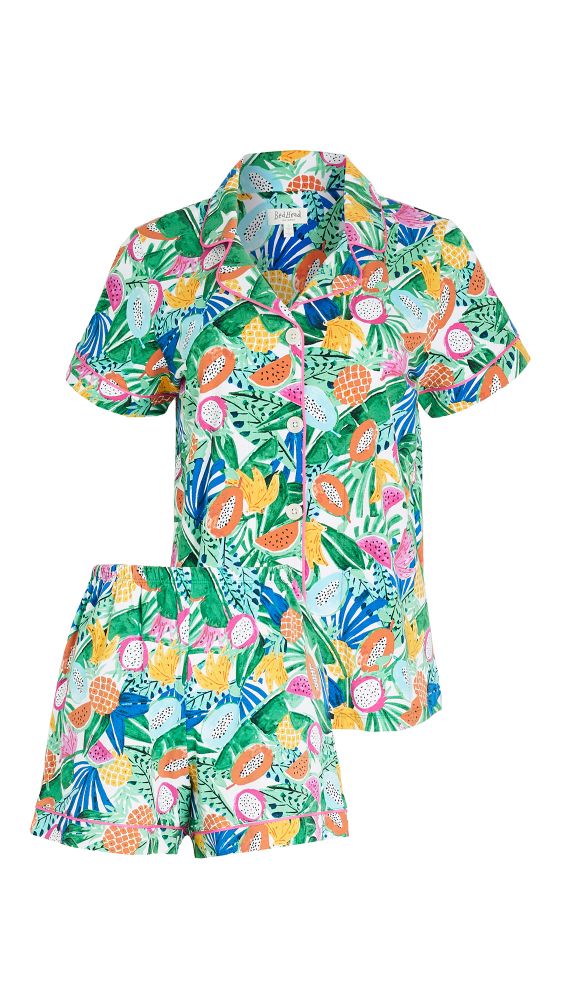  BedHead Pajamas  Tropical Fruits Short-Sleeve Classic Shorty PJ Set HK$883.5