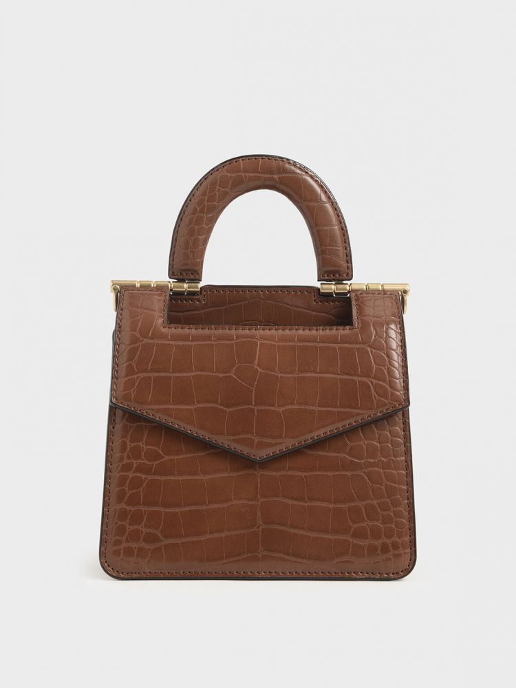 鱷魚紋小型手提包-原價HK$539 | 88折優惠價HK$269