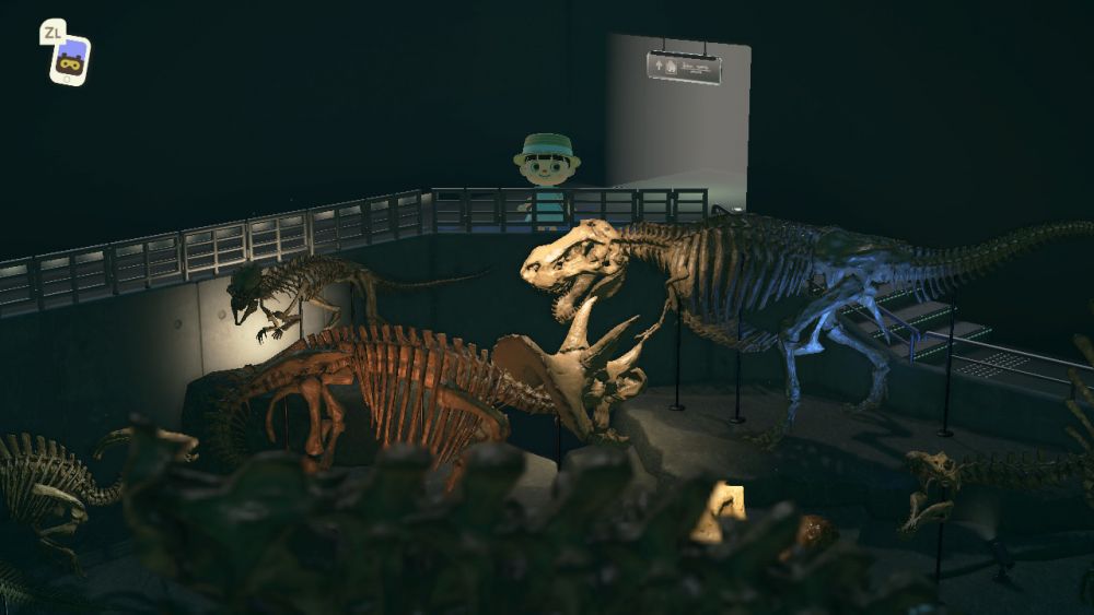 若玩家站在那個位置，便能看到展館的全景，或是切換成另一個角度。