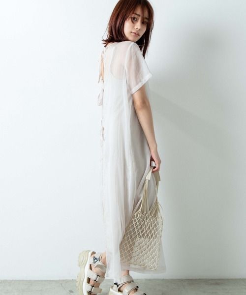 剪裁分層連衣裙-原價日元¥4,399 | 優惠價日元¥1,539