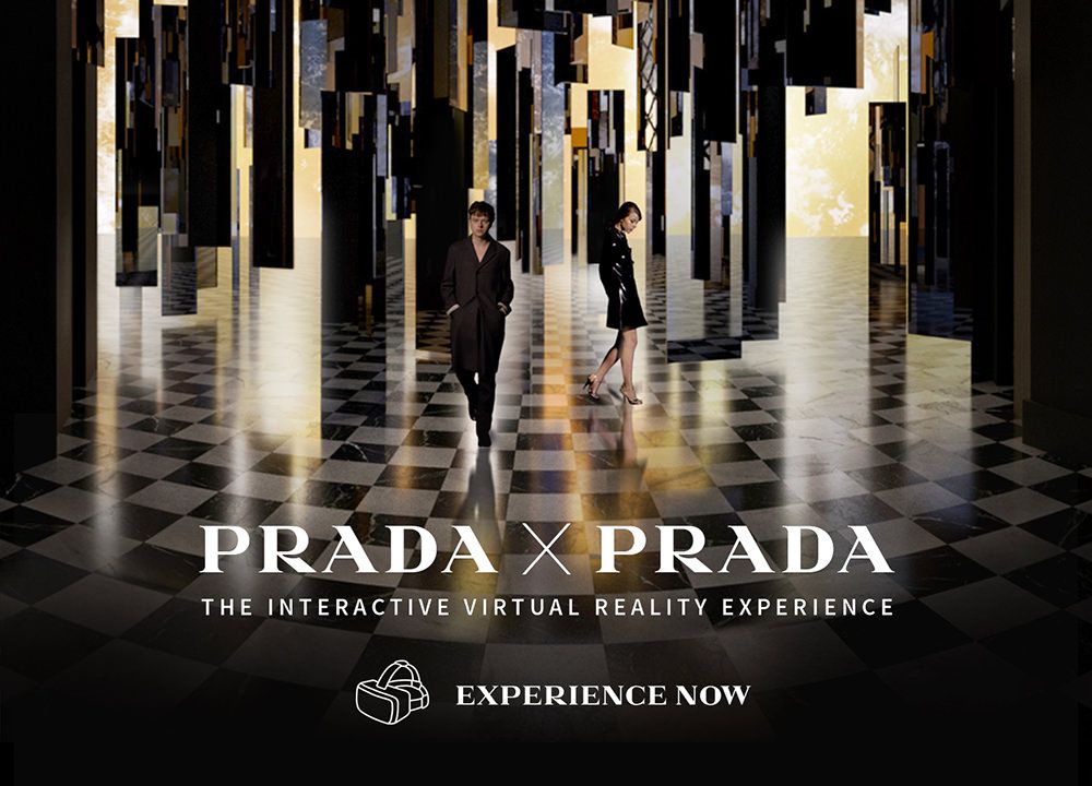 【第5位 PRADA】──疫情加快了品牌開拓線上市場，今年6月Prada推出虛擬實境計劃（Prada Virtual Reality），打破障礙和距離的隔閡。
