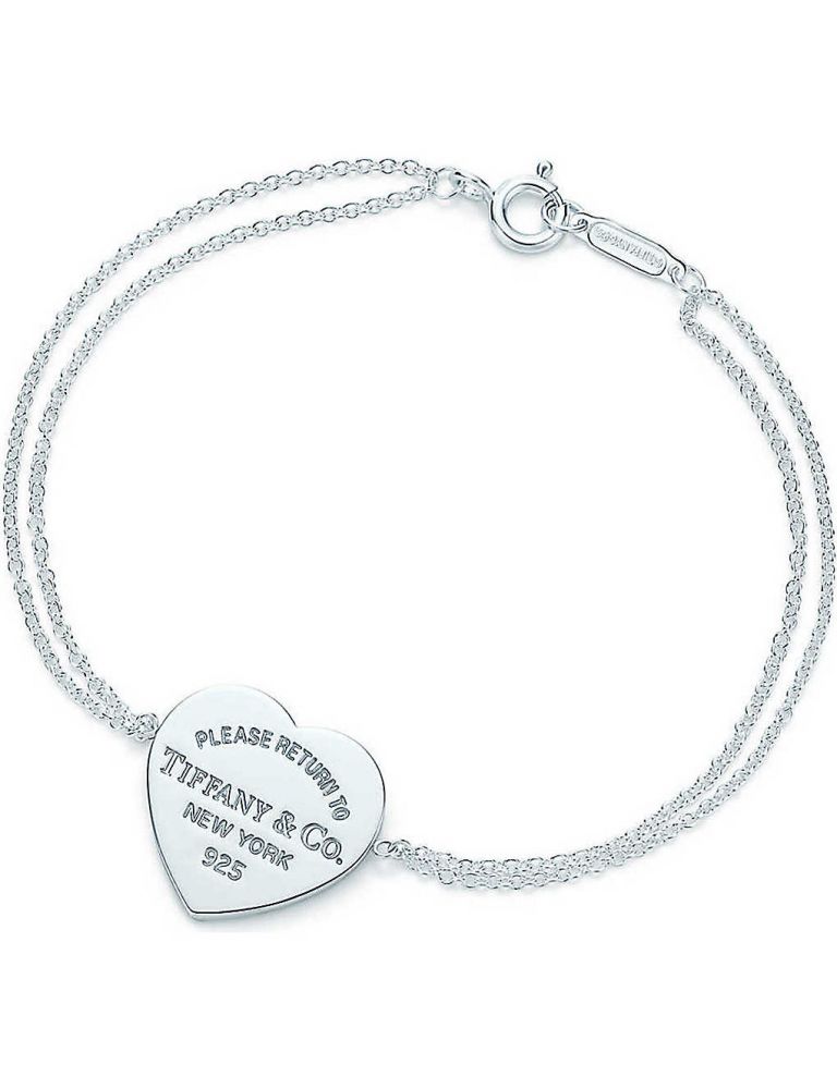 5 TIFFANY & CO Return to Tiffany heart tag bracelet in sterling silver 售價：£165 （折合約港幣HK$ 1481）