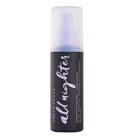 1. ALL NIGHTER長效持久定妝噴霧 (HK$280 / 118ml):All Nighter持久定妝噴霧輕盈無重,能夠打造不脫妝的持久效果,持妝更能長達16小時,適合所有肌膚類型!這款噴霧能固定粉底、眼影、胭脂和遮瑕霜,即使滿臉大汗也能令妝容持久! 1. ALL NIGHTER長效持久定妝噴霧 (HK$280 / 118ml):All Nighter持久定妝噴霧輕盈無重,能夠打造不脫妝的持久效果,持妝更能長達16小時,適合所有肌膚類型!這款噴霧能固定粉底、眼影、胭脂和遮瑕霜,即使滿臉大汗也能令妝容持久!