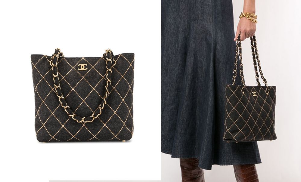 CHANEL Pre-Owned 2004 Wild Stitch quilted tote bag HK$19,992