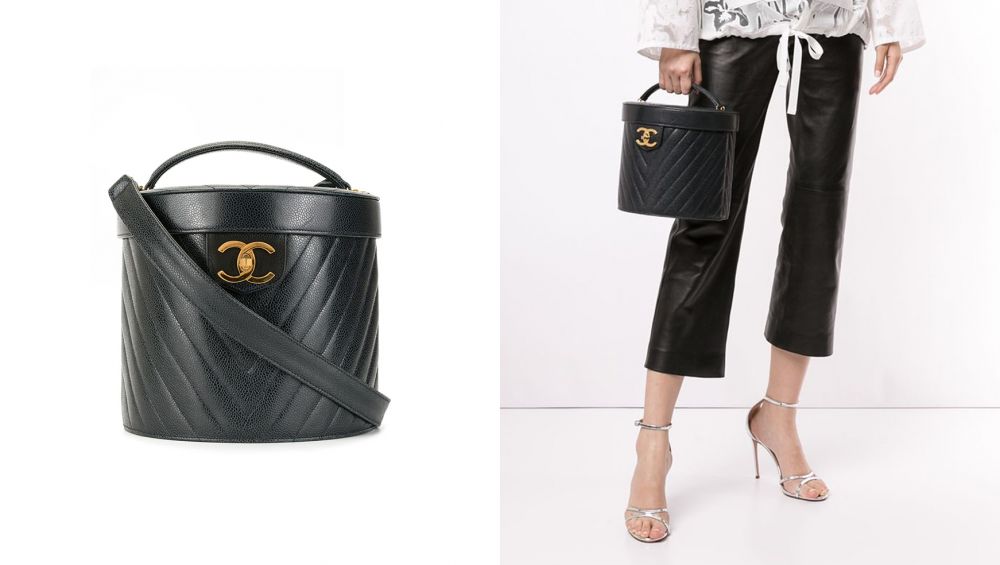 CHANEL Pre-Owned V Stitch 2way cosmetic bag HK$43,149
