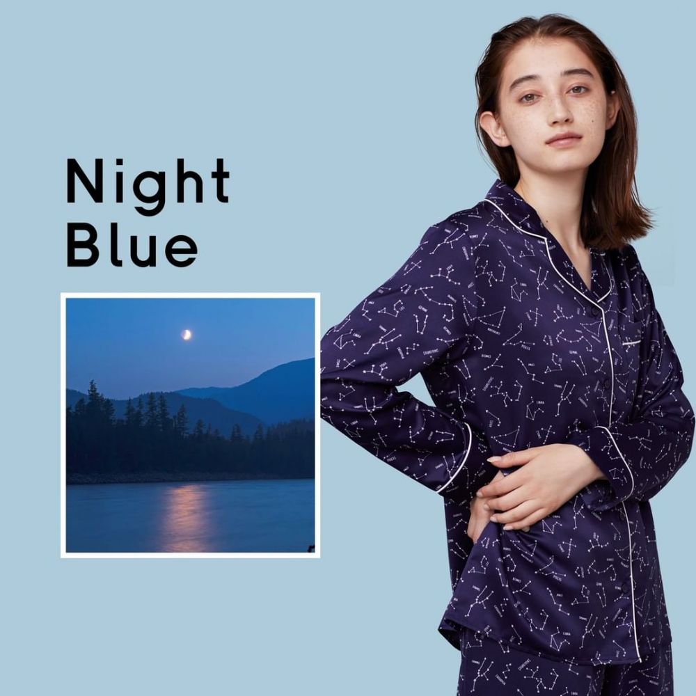 7. Night Blue：「經典高貴，沉穩恬靜的深藍。」- 暗冷色調的深藍神秘又迷人，如夜空般沉實穩妥，讓人感覺放鬆，能把一天的煩勞全部一掃而空。