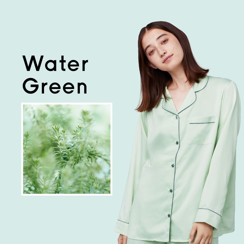 4. Water Green：「洗滌心靈，清新療癒的水綠。」- 薄荷綠色如青草般寧靜平和，如坐在大樹下面對眼前一遍綠油油的寫意景色，讓人感覺清新自然，看起來就療癒舒適。