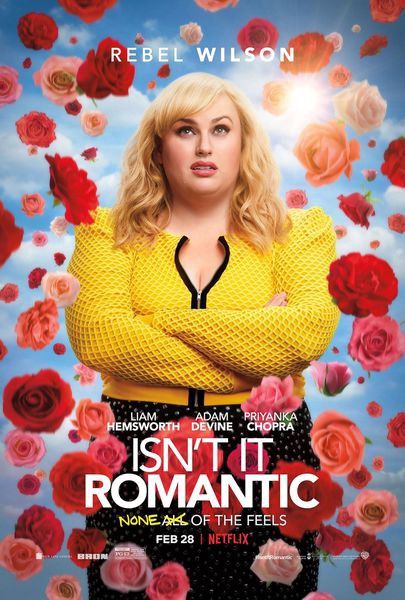 《非凡浪漫》ISN’T IT ROMANTIC：Netflix2009年美國浪漫喜劇電影，講述一位不喜歡浪漫喜劇的女主角因為一次意外而撞昏腦袋，醒後她平凡無奇的生活卻變得多姿多彩。
