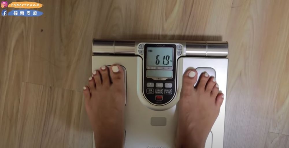 體重結果重了2公斤，但她表示自己本來就有在做重量訓練，因此體重增加也不代表什麽。