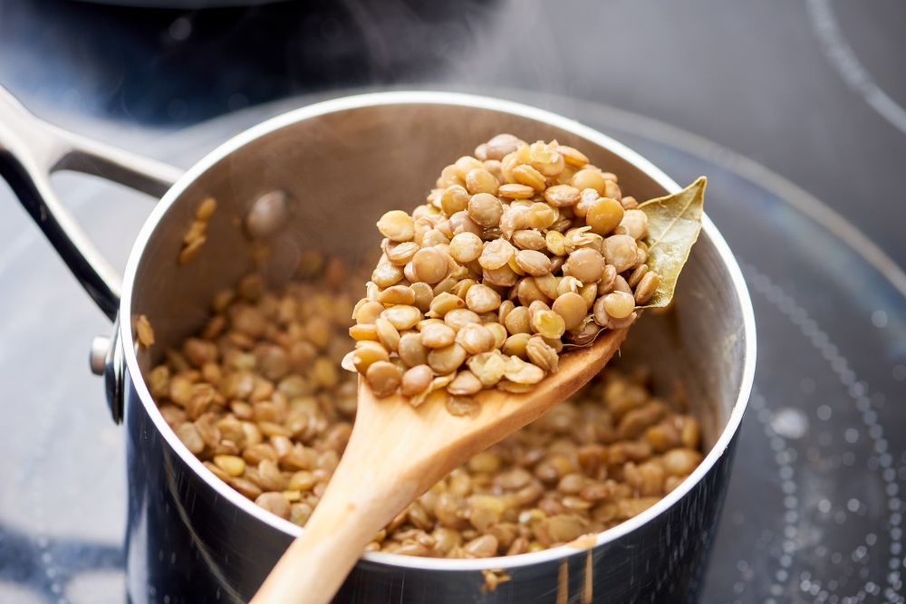 13. 扁豆 扁豆擁有豐富纖維、鐵、銅等等，是健康的植物蛋白質來源之一，每198克便有18克蛋白質。