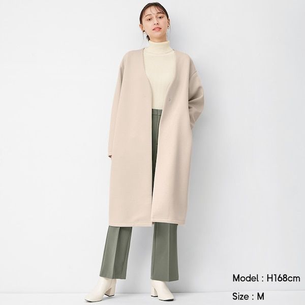 3. Double face collarless coat 港幣$249