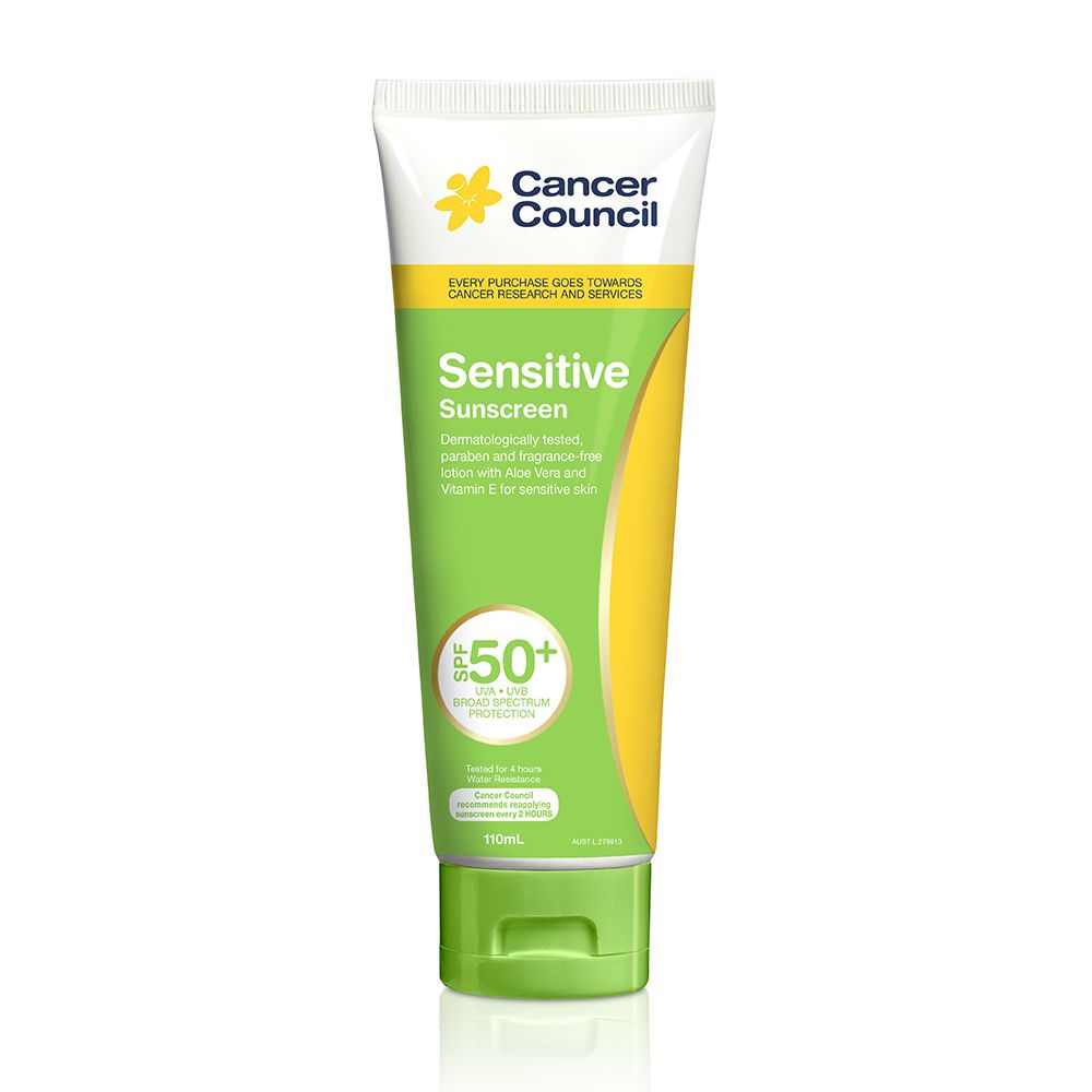 6. Cancer Council AU Sensitive Sunscreen售價$89 | 110ml（產地：澳大利亞）