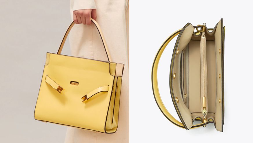 LEE RADZIWILL SMALL DOUBLE BAG #Electric Yellow (原價USD $898，現售USD$629)
