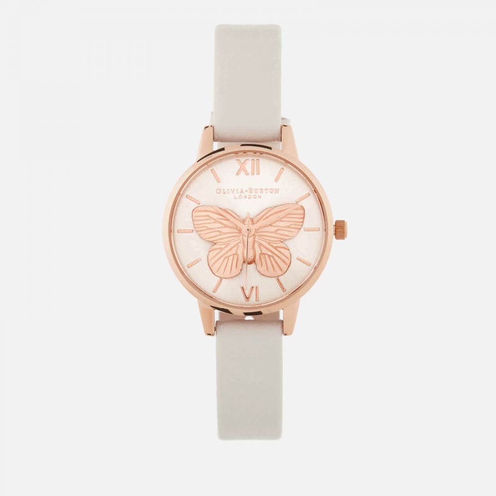 Olivia Burton Women's 3D Butterfly Watch - Blush/Rose Gold ：原價 £125 (約港元$1,266) | 7折優惠價 £87.5 (約港元$886)