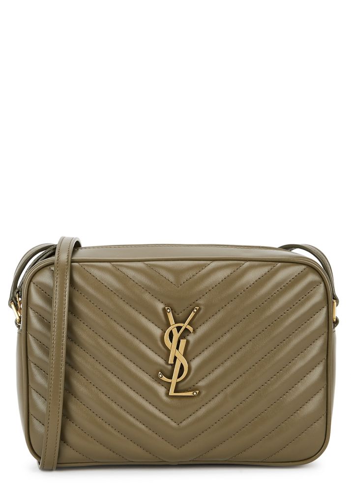 SAINT LAURENT Lou ivory leather cross-body bag 網購價：$7,230 | 香港售價：HK$10, 500
