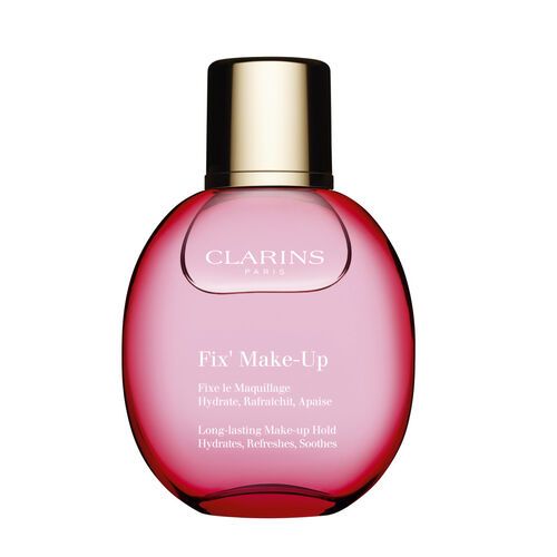 第5位CLARINS 長效定妝噴霧 | HK$260/50ml 蘊含蘆薈萃取，即時保濕及紓緩乾燥，令妝容更貼服。有機玫瑰水香氛，噴在臉上讓你放鬆身心。