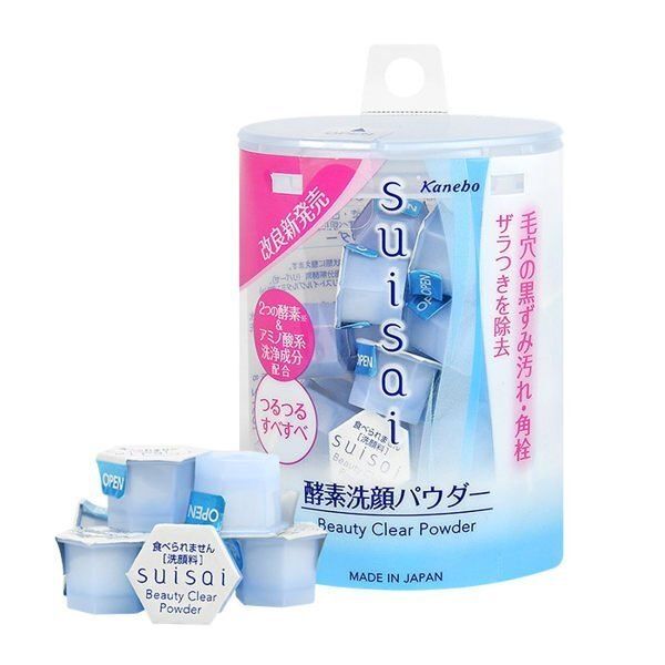 SUISAI 酵素洗顏粉 售價 HK$150 | 容量 0.4g×32粒；適合膚質︰油性及混合性膚質。